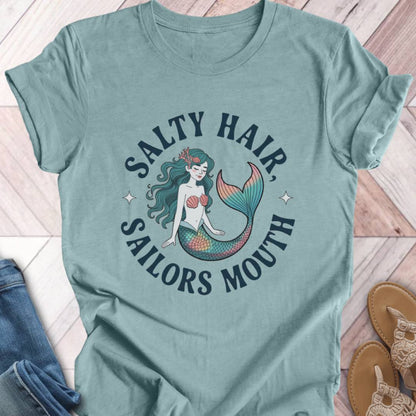 Sailors Mouth Turquoise Mermaid T-Shirt