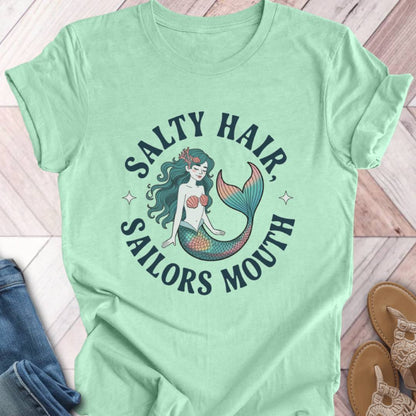 Sailors Mouth Turquoise Mermaid T-Shirt
