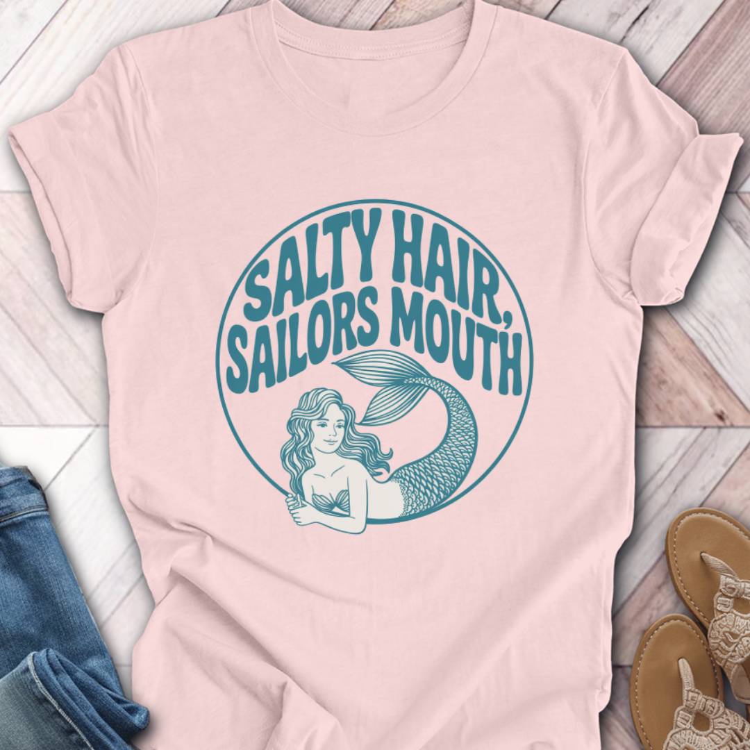 Sailors Mouth Lounging Mermaid T-Shirt