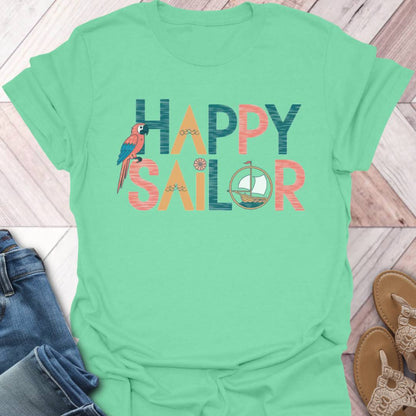 Happy Sailor Parrot T-Shirt