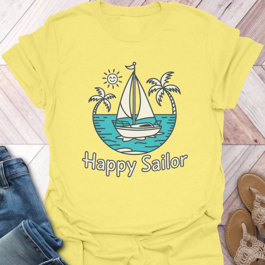Happy Sailor Sun Smile T-Shirt
