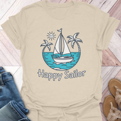 Happy Sailor Sun Smile T-Shirt