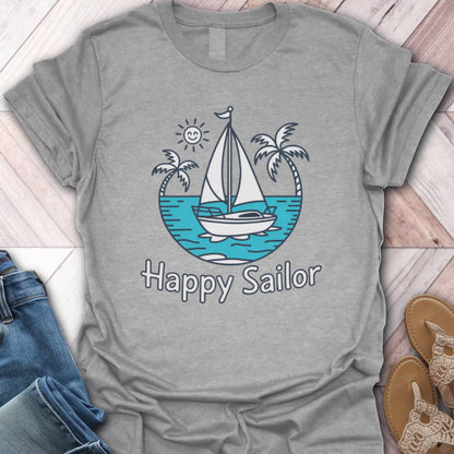 Happy Sailor Sun Smile T-Shirt