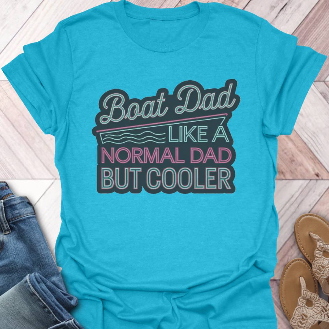 Boat Dad Waves T-Shirt