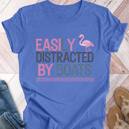 Boat Distraction Flamingo T-Shirt