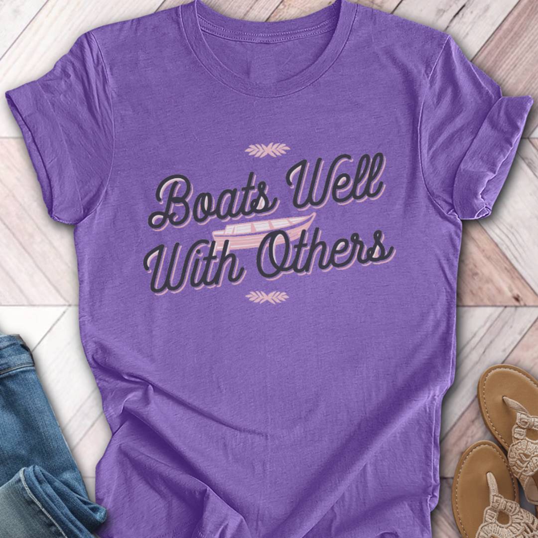 Boats Well Pink T-Shirt
