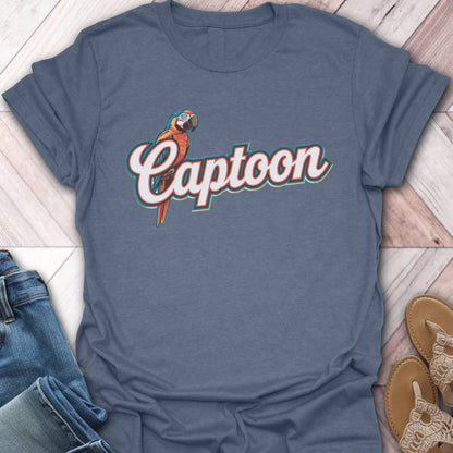 Parrot Captoon Retro T-Shirt