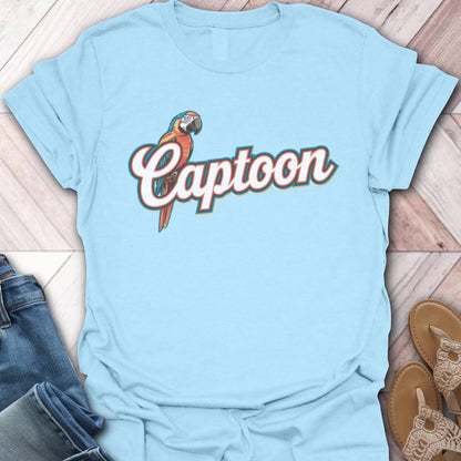 Parrot Captoon Retro T-Shirt
