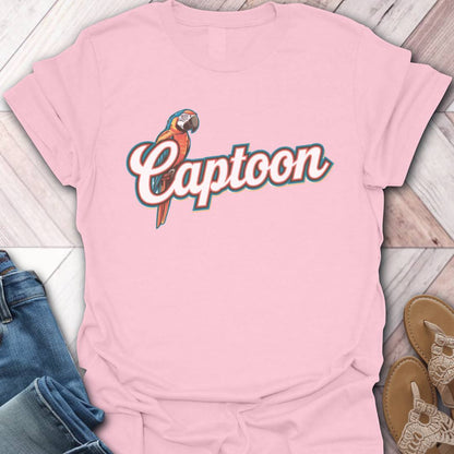 Parrot Captoon Retro T-Shirt