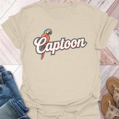 Parrot Captoon Retro T-Shirt