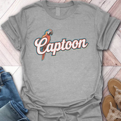 Parrot Captoon Retro T-Shirt