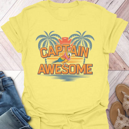 Captain Awesome Parrot T-Shirt