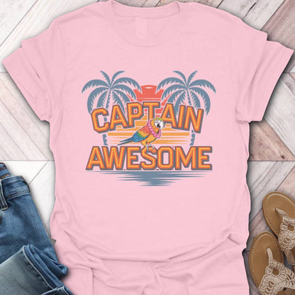 Captain Awesome Parrot T-Shirt