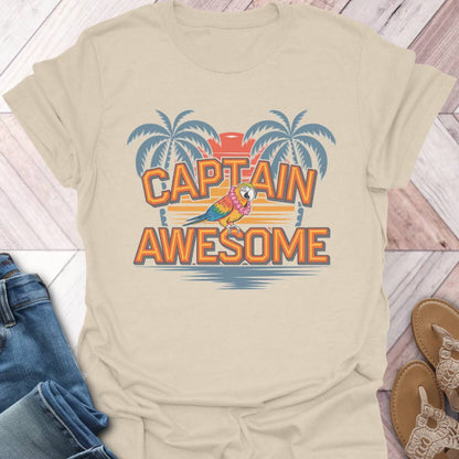 Captain Awesome Parrot T-Shirt