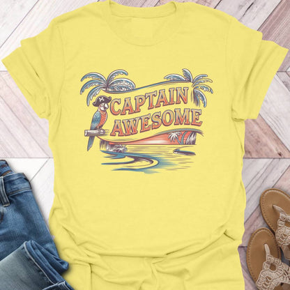 Captain Awesome Pirate T-Shirt