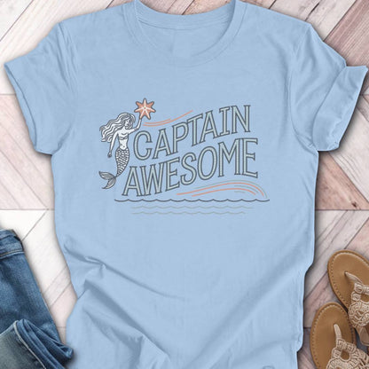 Captain Awesome Mermaid T-Shirt
