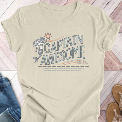 Captain Awesome Mermaid T-Shirt