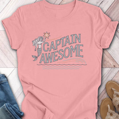 Captain Awesome Mermaid T-Shirt