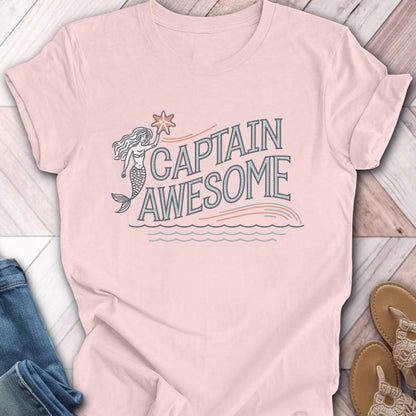 Captain Awesome Mermaid T-Shirt