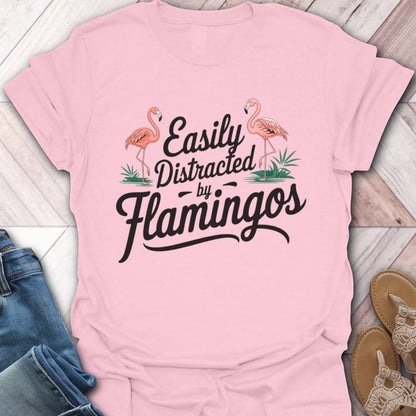 Distracted By Flamingos T-Shirt