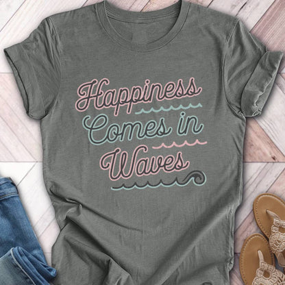 Happiness In Waves T-Shirt