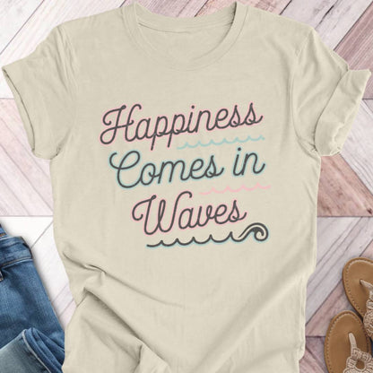 Happiness In Waves T-Shirt