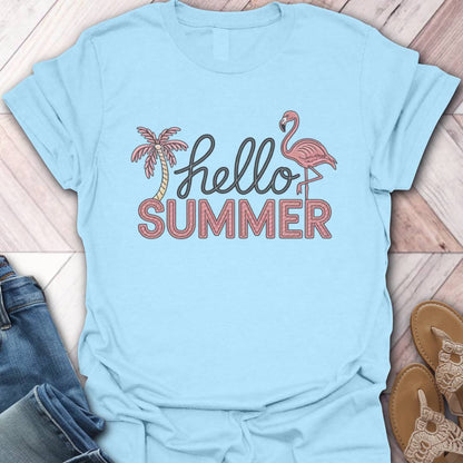 Hello Summer Flamingo T-Shirt