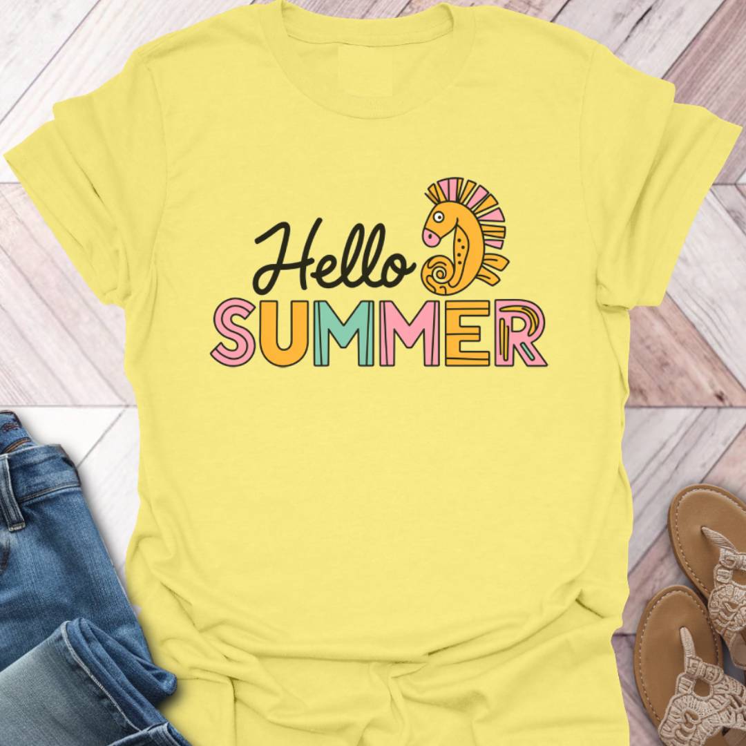 Hello Summer Seahorse T-Shirt