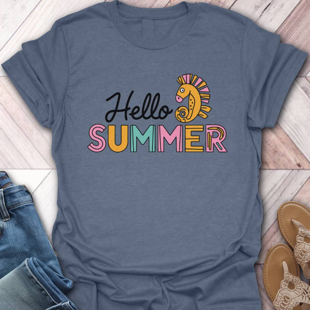 Hello Summer Seahorse T-Shirt