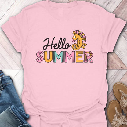 Hello Summer Seahorse T-Shirt
