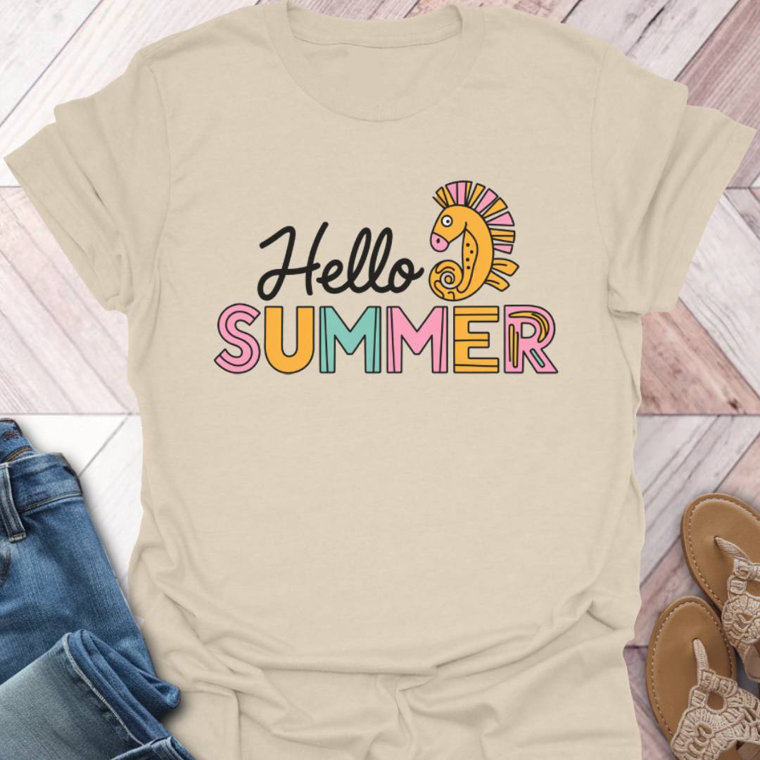 Hello Summer Seahorse T-Shirt