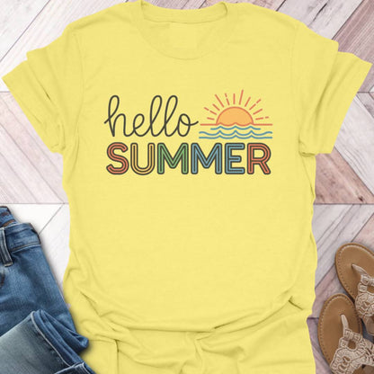 Hello Summer Sunrise T-Shirt