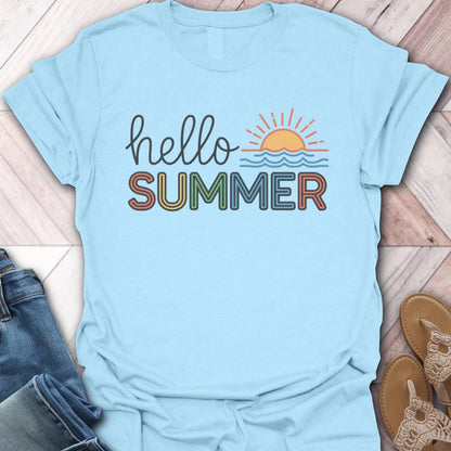 Hello Summer Sunrise T-Shirt