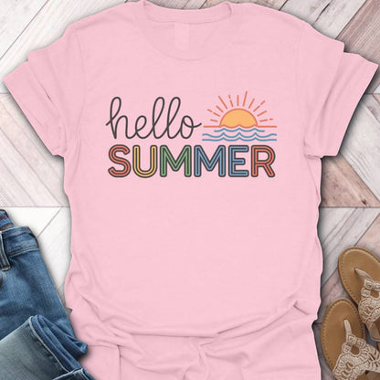 Hello Summer Sunrise T-Shirt
