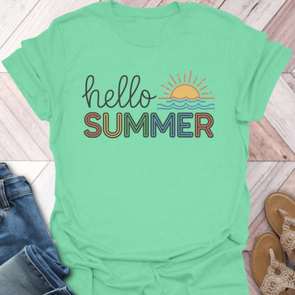 Hello Summer Sunrise T-Shirt