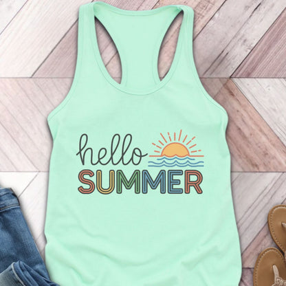 Hello Summer Sunset Tank