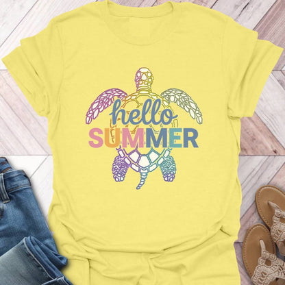 Hello Summer Turtle T-Shirt