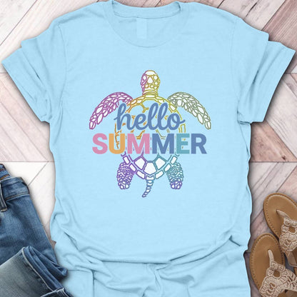 Hello Summer Turtle T-Shirt