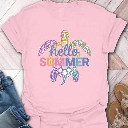 Hello Summer Turtle T-Shirt