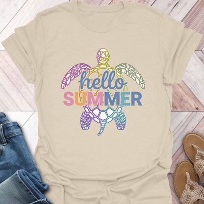 Hello Summer Turtle T-Shirt