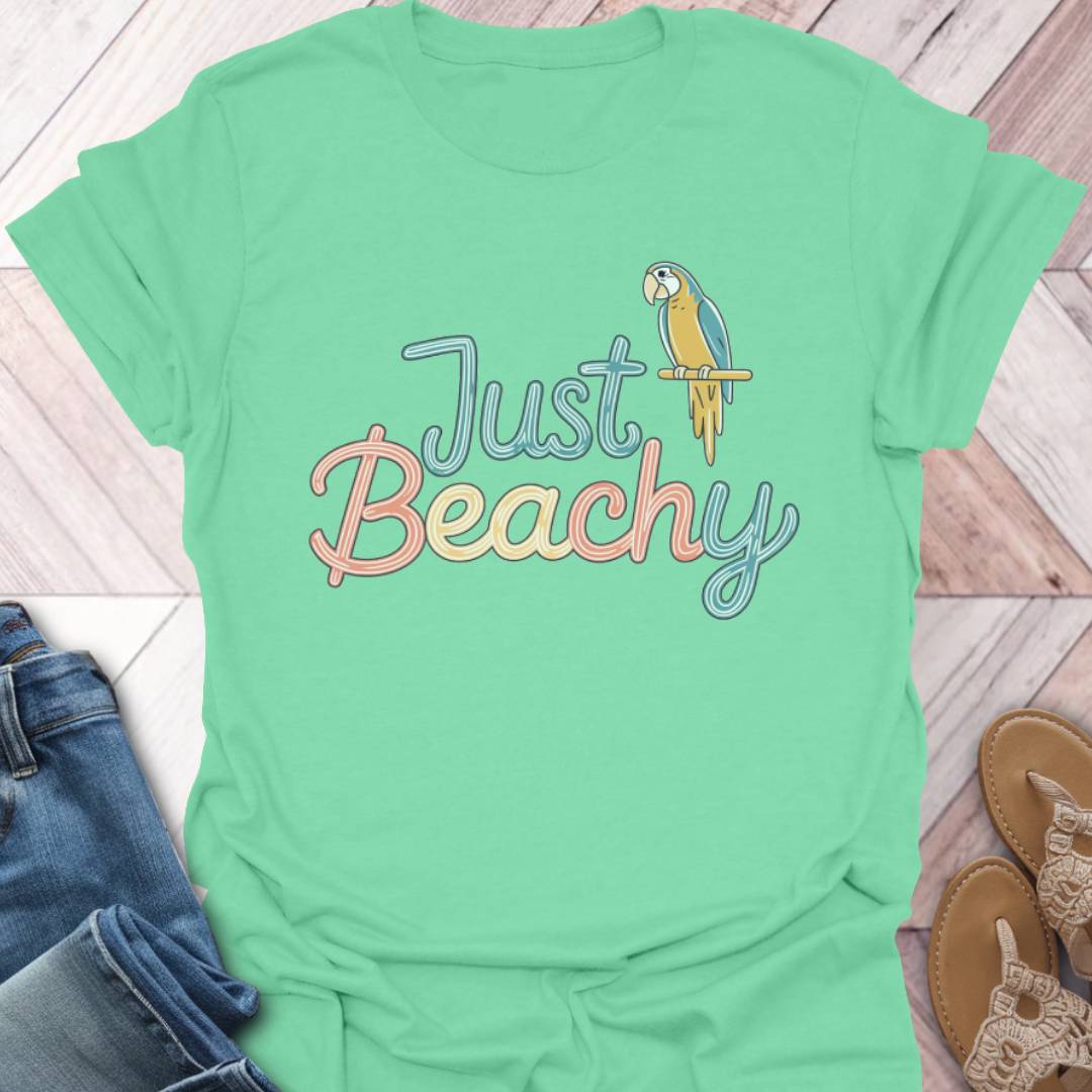Just Beachy Parrot T-Shirt