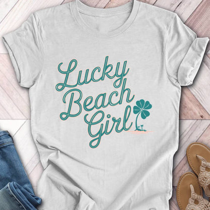 Lucky Beach Girl Palms T-Shirt