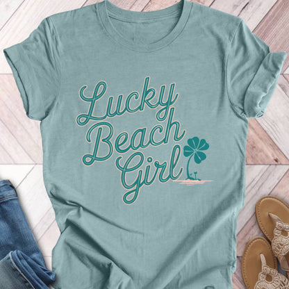 Lucky Beach Girl Palms T-Shirt