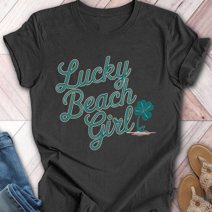 Lucky Beach Girl Palms T-Shirt