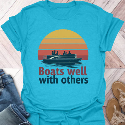 Pontoon Well Retro T-Shirt