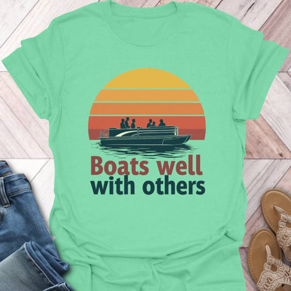 Pontoon Well Retro T-Shirt