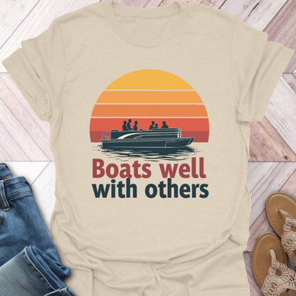 Pontoon Well Retro T-Shirt