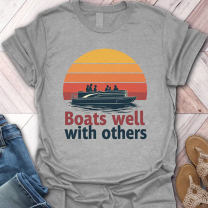 Pontoon Well Retro T-Shirt