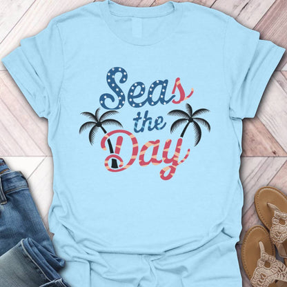Seas The Day Stars & Stripes T-Shirt