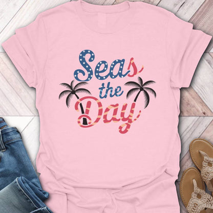Seas The Day Stars & Stripes T-Shirt